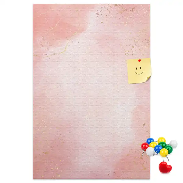 Tableau de liège décoratif Marbre rose