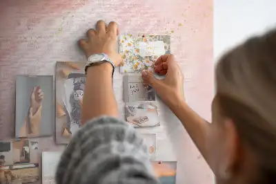 Tableau de liège décoratif Marbre rose