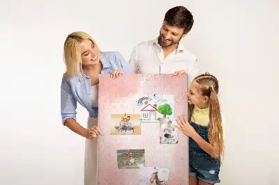 Tableau de liège décoratif Marbre rose