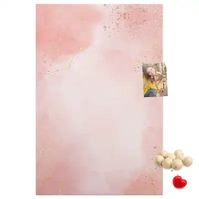 Tableau de liège décoratif Marbre rose