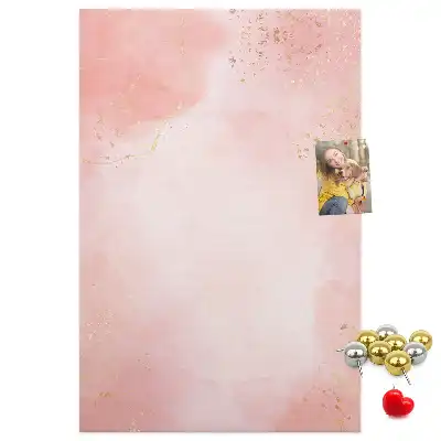 Tableau de liège décoratif Marbre rose