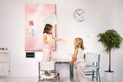 Tableau de liège décoratif Marbre rose