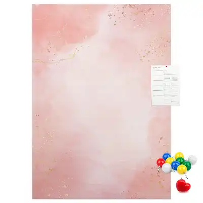 Tableau de liège décoratif Marbre rose