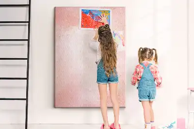 Tableau de liège décoratif Marbre rose
