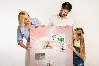 Tableau de liège décoratif Marbre rose