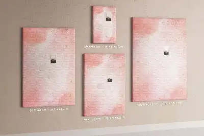 Tableau de liège décoratif Marbre rose