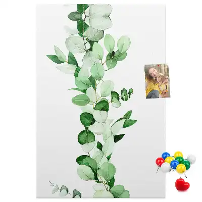 Tableau affichage liège Une branche avec des feuilles