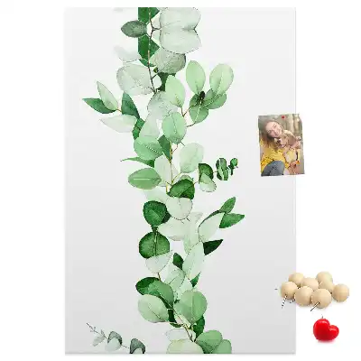 Tableau affichage liège Une branche avec des feuilles
