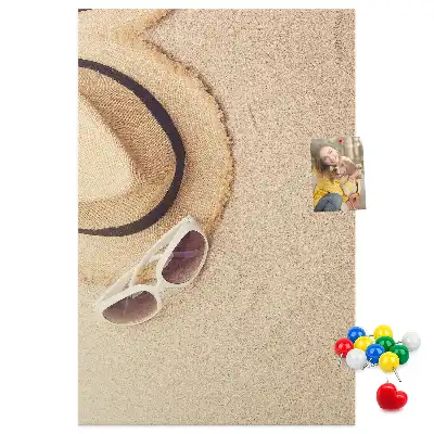 Image tableau en liège Sable de vacances du voyage