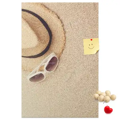 Image tableau en liège Sable de vacances du voyage