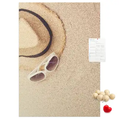 Image tableau en liège Sable de vacances du voyage