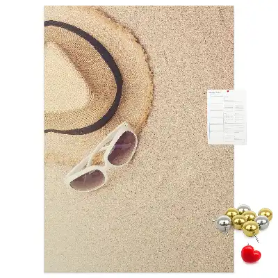 Image tableau en liège Sable de vacances du voyage
