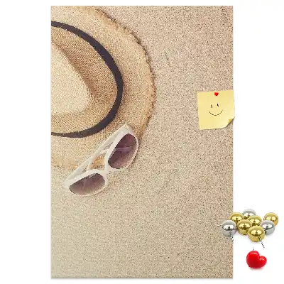 Image tableau en liège Sable de vacances du voyage