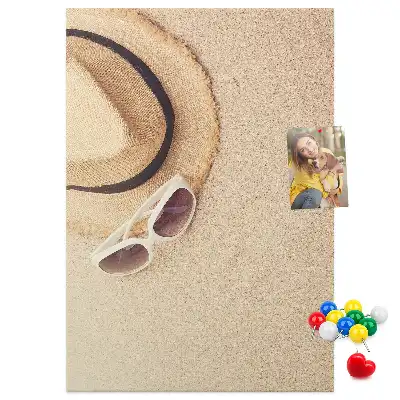 Image tableau en liège Sable de vacances du voyage