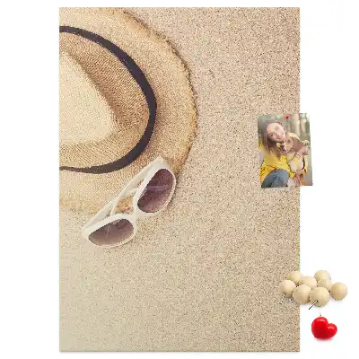 Image tableau en liège Sable de vacances du voyage