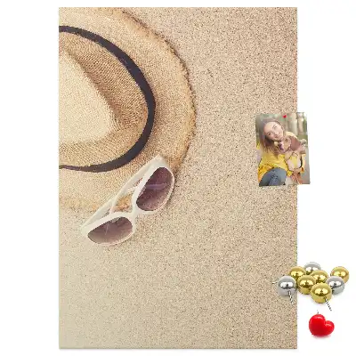Image tableau en liège Sable de vacances du voyage