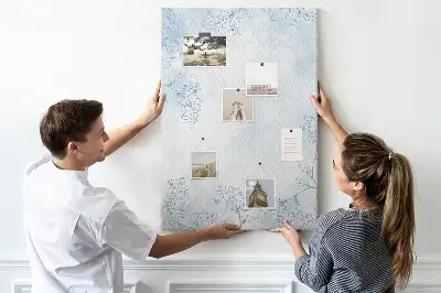 Tableau de liège décoratif Croquis floral