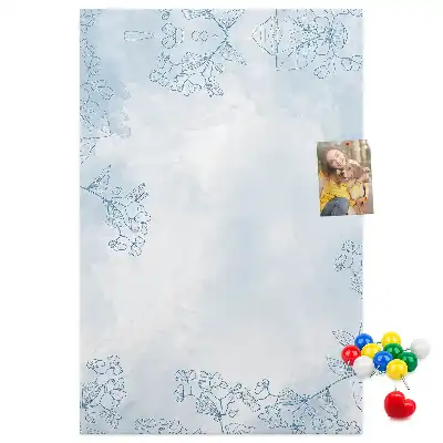 Tableau de liège décoratif Croquis floral