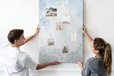 Tableau de liège décoratif Croquis floral