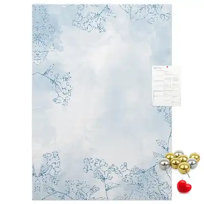 Tableau de liège décoratif Croquis floral