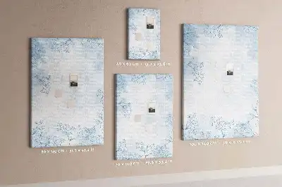 Tableau de liège décoratif Croquis floral
