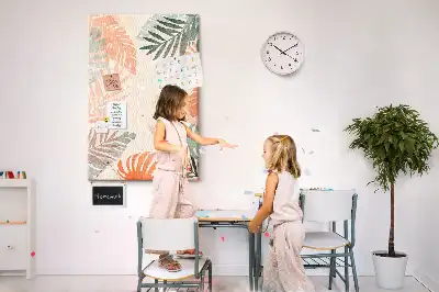 Tableau de liège décoratif Finition feuille de palmier