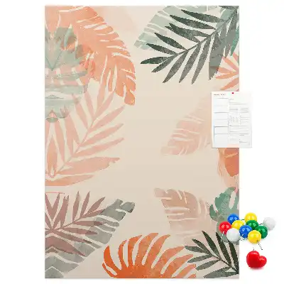 Tableau de liège décoratif Finition feuille de palmier