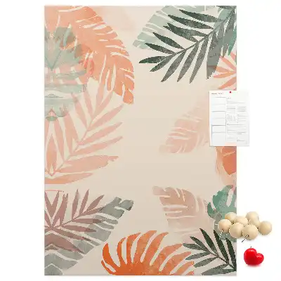 Tableau de liège décoratif Finition feuille de palmier