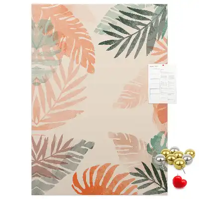 Tableau de liège décoratif Finition feuille de palmier