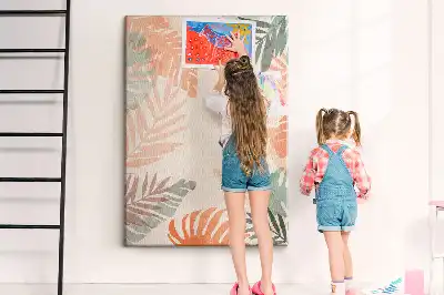 Tableau de liège décoratif Finition feuille de palmier