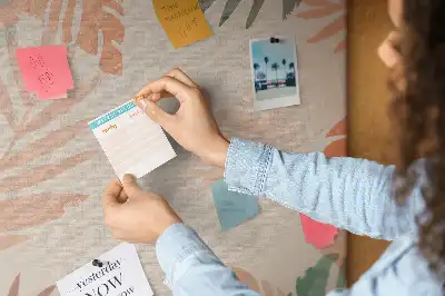 Tableau de liège décoratif Finition feuille de palmier