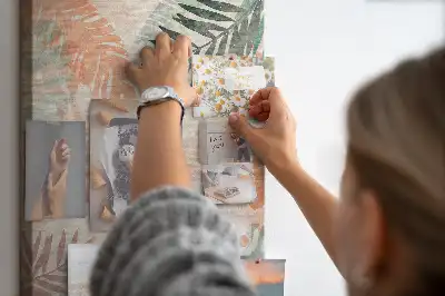 Tableau de liège décoratif Finition feuille de palmier