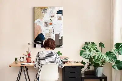 Tableau de liège décoratif Abstraction à l'aquarelle