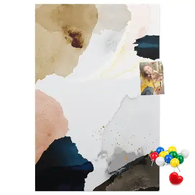 Tableau de liège décoratif Abstraction à l'aquarelle