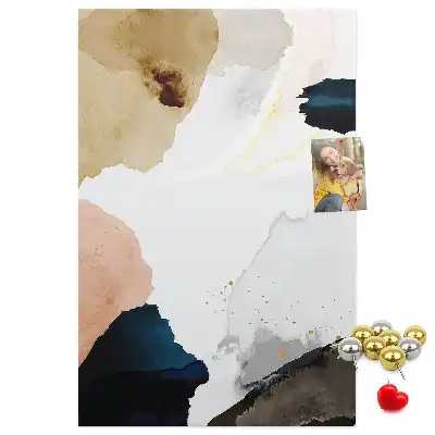Tableau de liège décoratif Abstraction à l'aquarelle