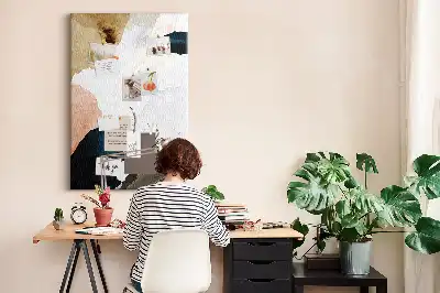 Tableau de liège décoratif Abstraction à l'aquarelle