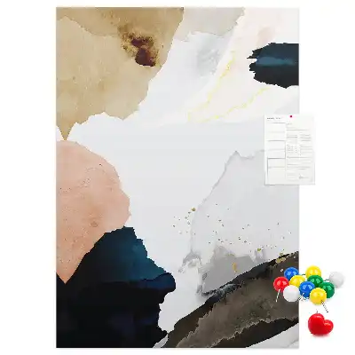 Tableau de liège décoratif Abstraction à l'aquarelle