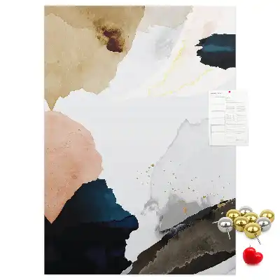 Tableau de liège décoratif Abstraction à l'aquarelle