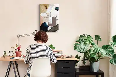 Tableau de liège décoratif Abstraction à l'aquarelle