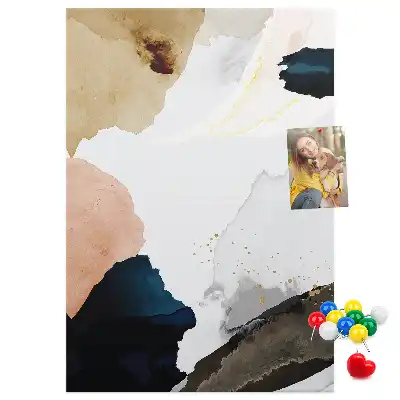 Tableau de liège décoratif Abstraction à l'aquarelle