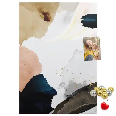 Tableau de liège décoratif Abstraction à l'aquarelle