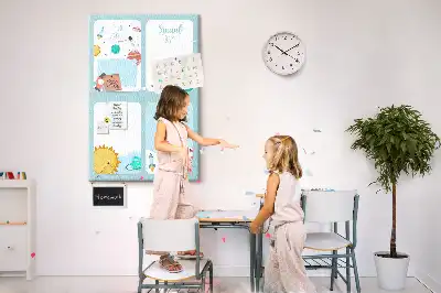 Image tableau en liège Planificateur de thème Galaxy