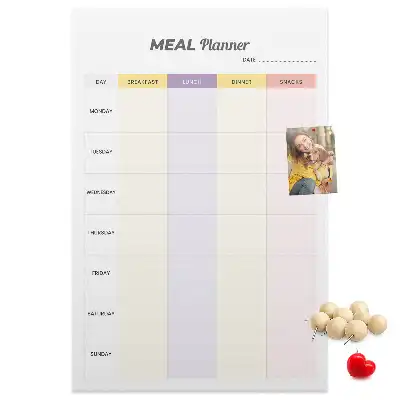 Image tableau en liège Plan de repas