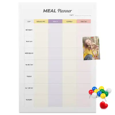 Image tableau en liège Plan de repas