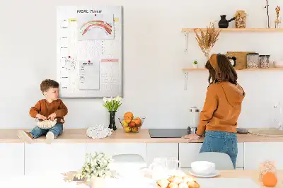 Tableau de liège décoratif Planificateur alimentaire