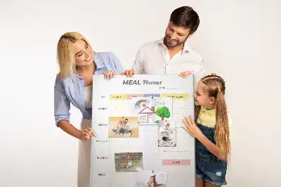 Tableau de liège décoratif Planificateur alimentaire