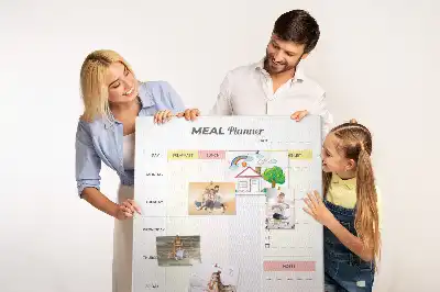 Tableau de liège décoratif Planificateur alimentaire