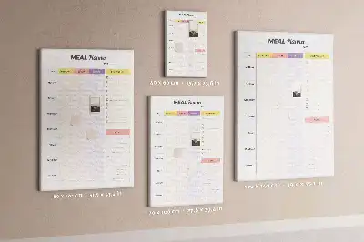 Tableau de liège décoratif Planificateur alimentaire