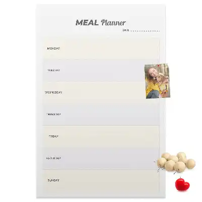 Tableau affichage liège Planification des menus