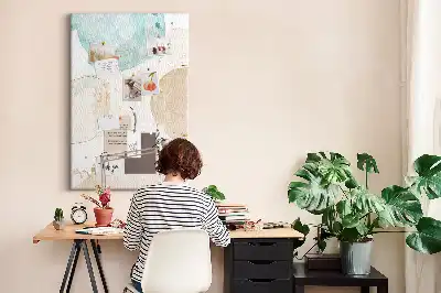 Tableau affichage liège Taches pastel